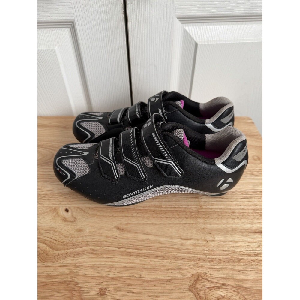 Bontrager Solstice US Size 8.5 Women's Road Cycling Shoes Black/Grey/Purple